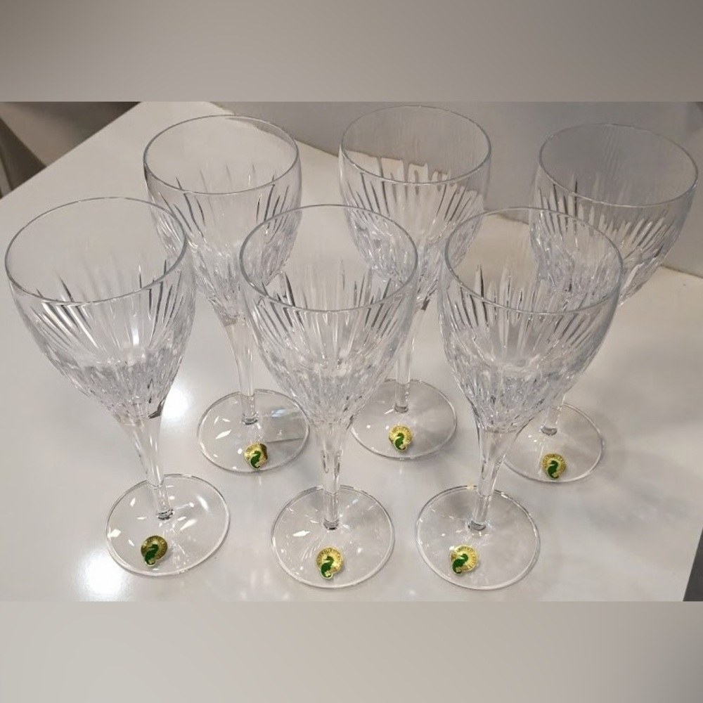 Waterford Mara Wine Glasses, Set Of 6, NEW
